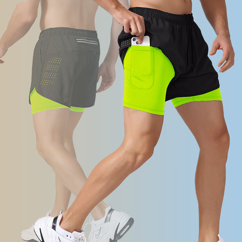 Men's Summer Athletic Quick-Drying Thin Tank Top & Loose-Fit Shorts Two-Piece Suit