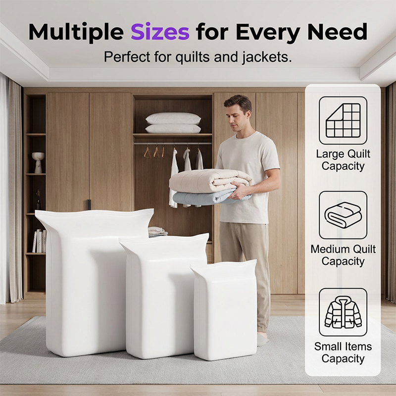 Bolsas de almacenamiento al vacío ahorradoras de espacio para el hogar ¨C reutilizables y herméticas gratis