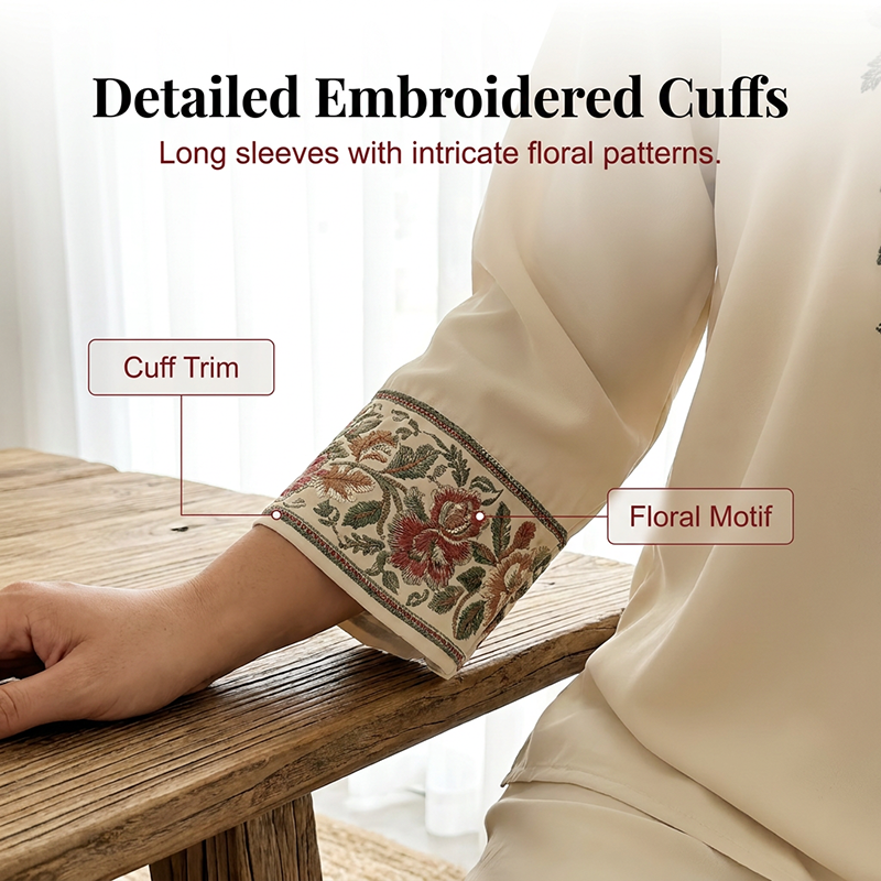 Women's Long Sleeve Blouse & Wide-Leg Pants Set