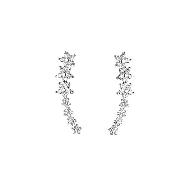 Pick Any 3 for $9.99 Starry Flower Rhinestone Ear Climber Earrings