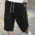 AHORA Pantalones cortos cargo casuales para hombre con cordón