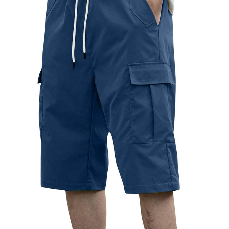 NOW Men's Casual Cargo Shorts with Drawstring