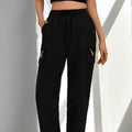 Women's Drawstring Cargo Pants with Pockets