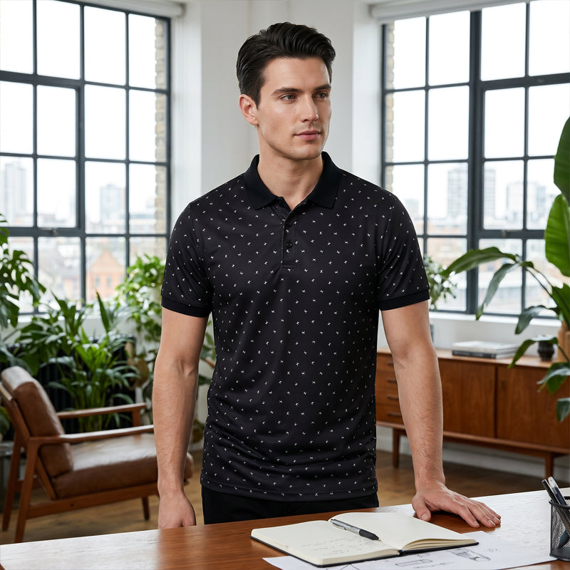 Men's Casual Patterned Short-Sleeve T-Shirt