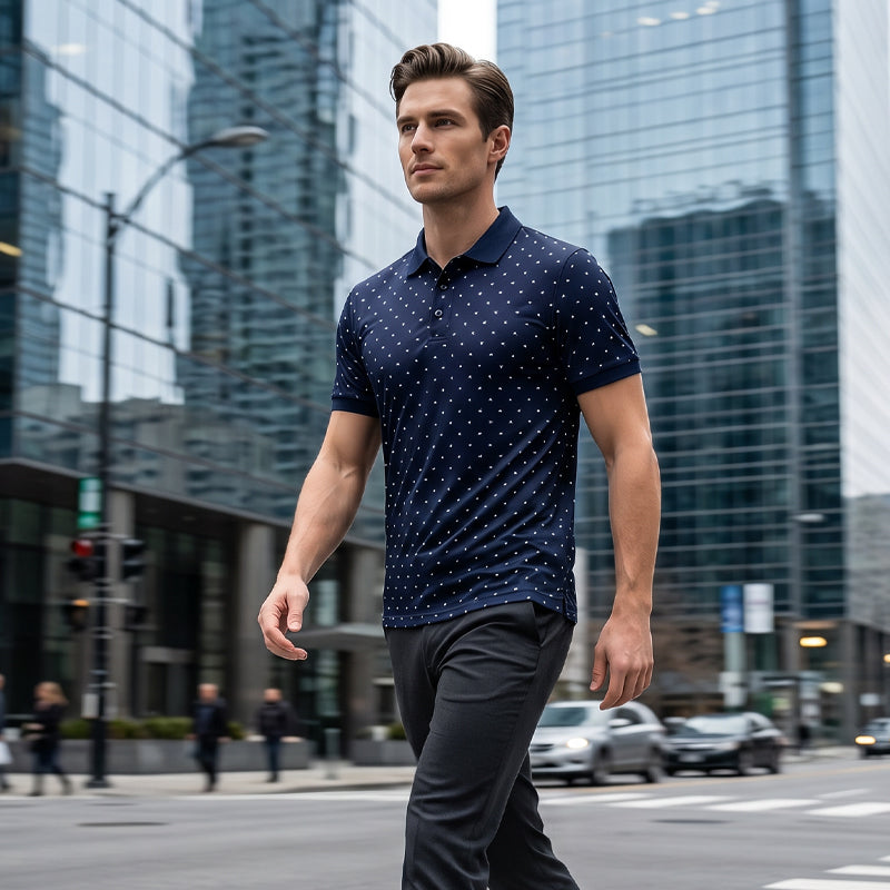 Men's Casual Patterned Short-Sleeve T-Shirt