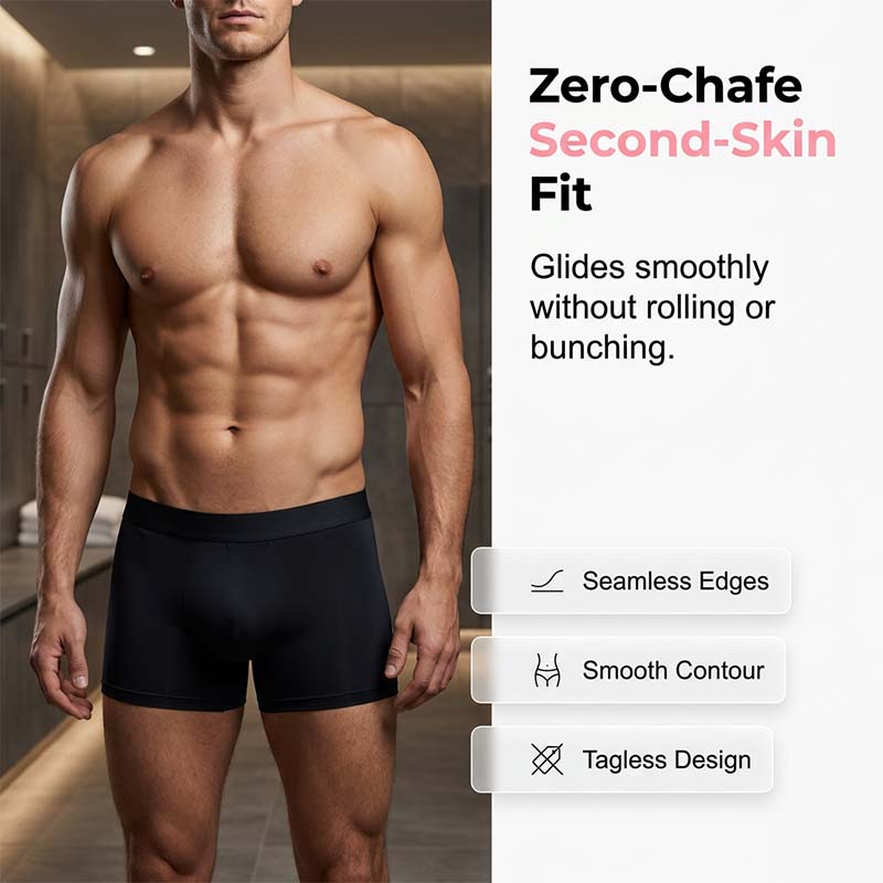 Ropa interior de seda de hielo ultrafina y cómoda para hombre