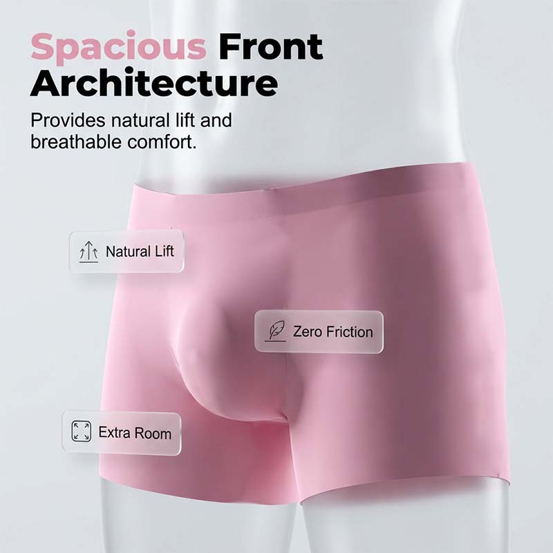 Ropa interior de seda de hielo ultrafina y cómoda para hombre