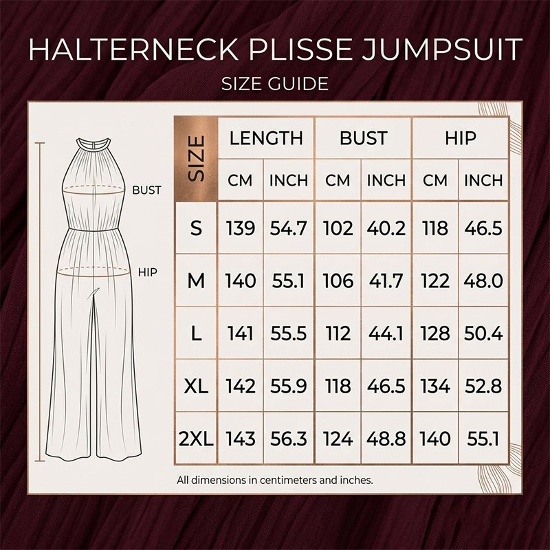 Women's Halter Neck Sleeveless Wide-Leg Jumpsuit