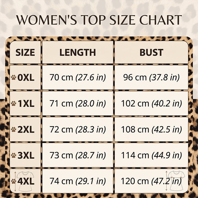 Dames-top met V-hals, gedraaide voorkant en luipaardprint