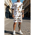 Conjunto de 2 piezas para hombre: camiseta informal y pantalones cortos