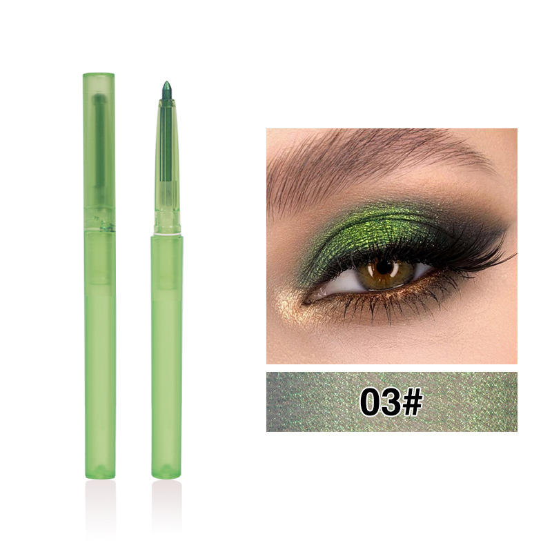 Crayon eyeliner pailleté coloré anti-bavures gratuit