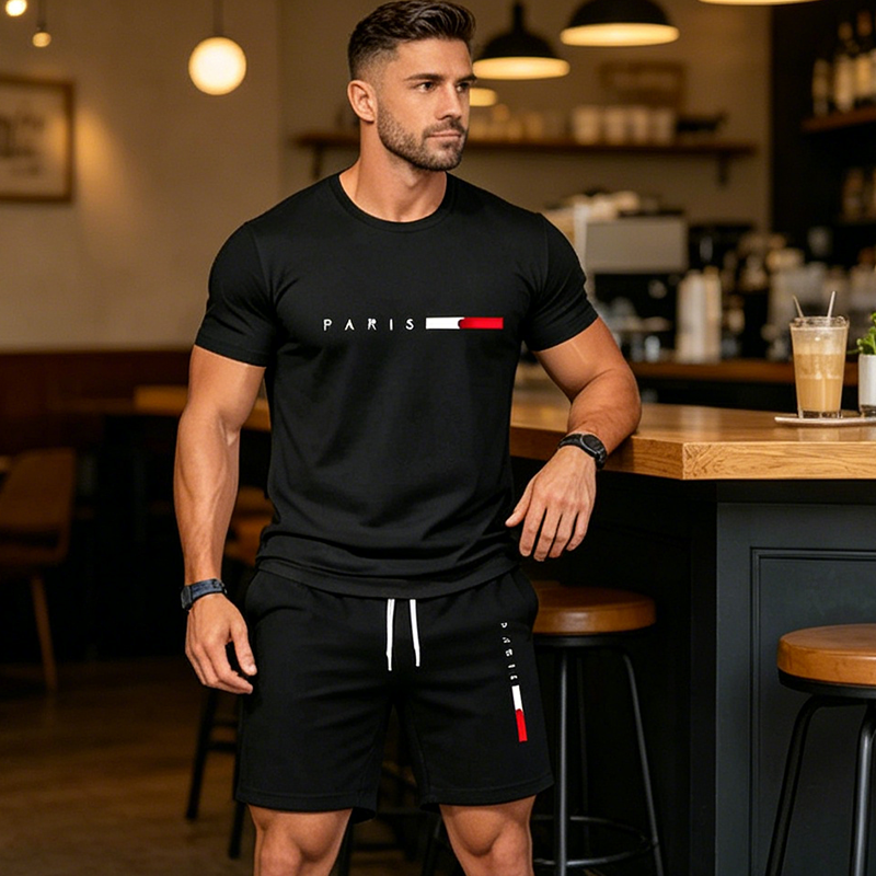Men¡¯s Printed 2-Piece Set