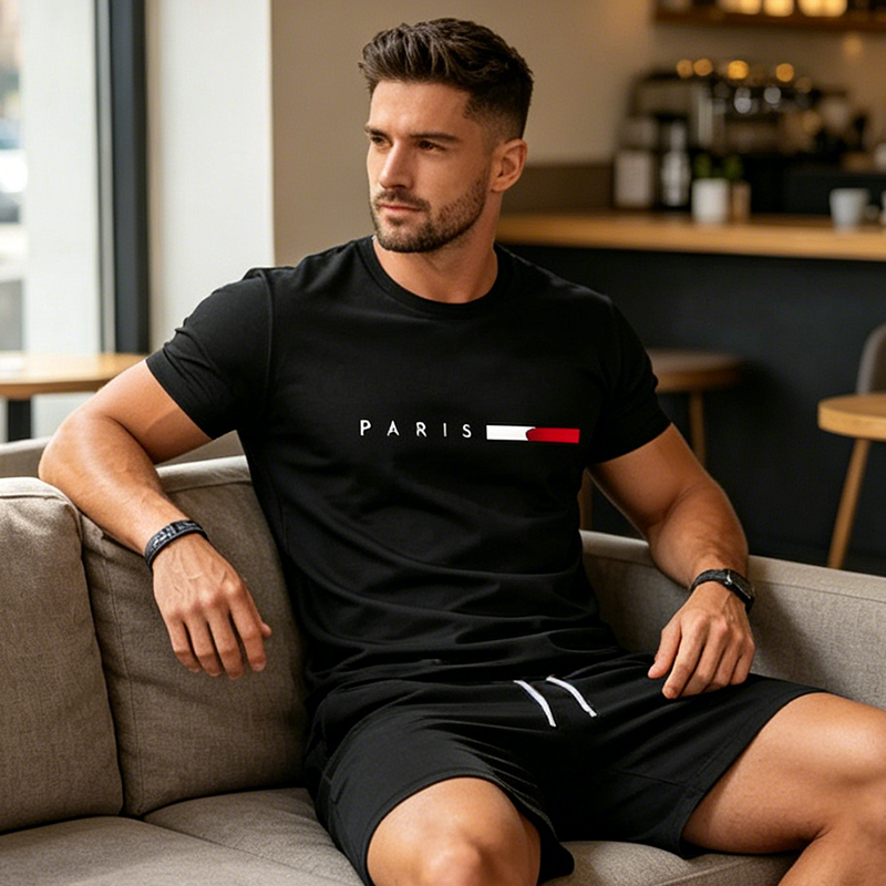 Men¡¯s Printed 2-Piece Set