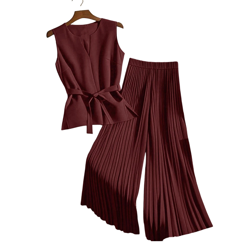 Women's Sleeveless Top & Pants 2-Piece Set