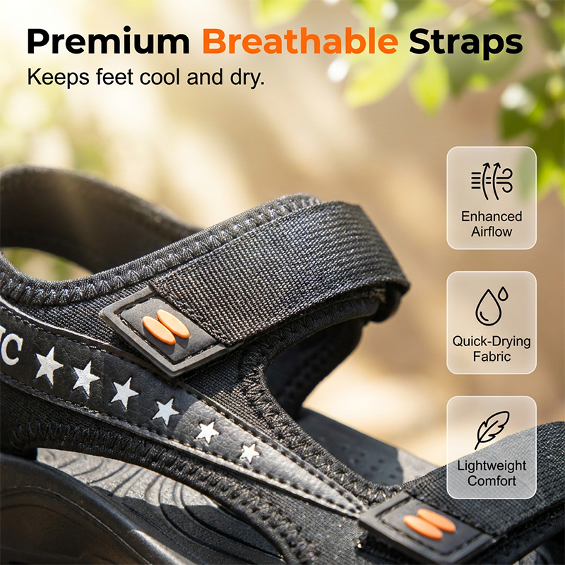 Klassieke outdoorsandalen voor heren