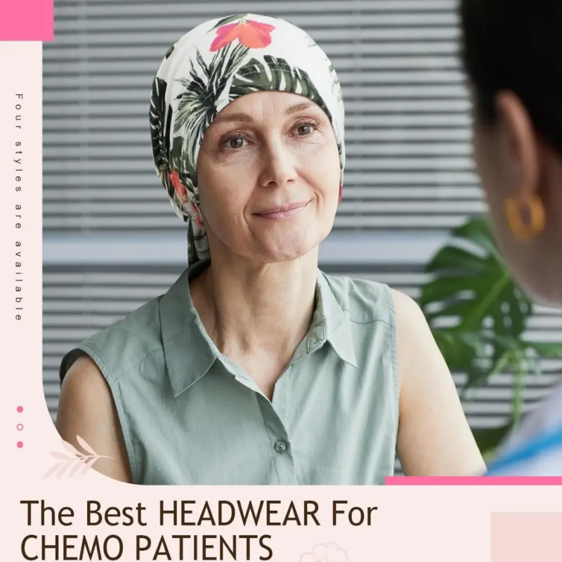 Pañuelo turbante floral preanudado para mujer