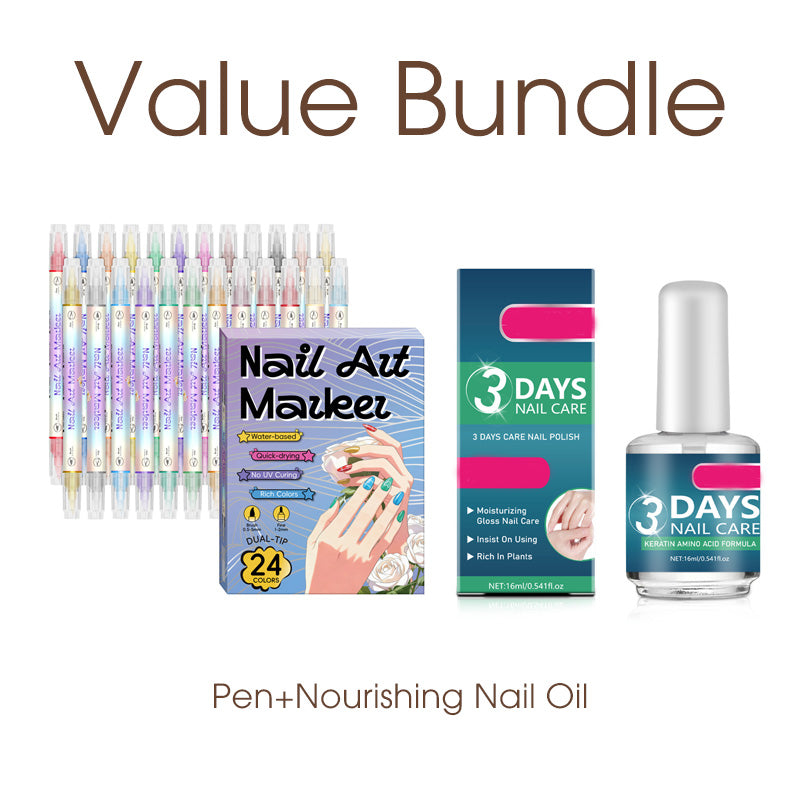 Set de rotuladores de doble punta para nail art - dibuja como un profesional | impermeables y de secado rápido | más de 12 colores