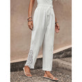 Pantaloni casual da donna traspiranti a gamba larga