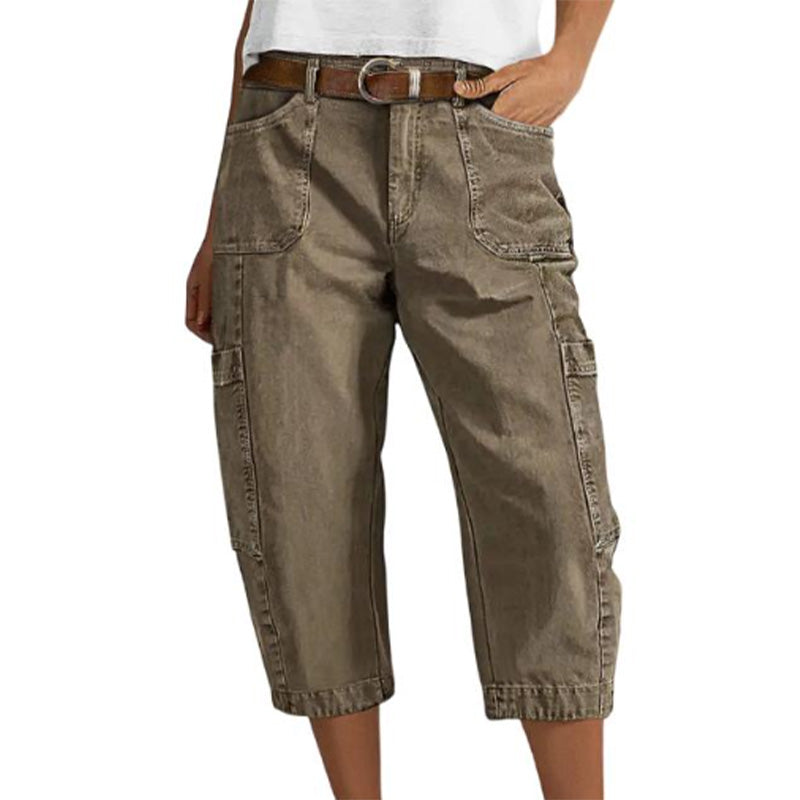 Casual cargocapri's met comfortabele pasvorm