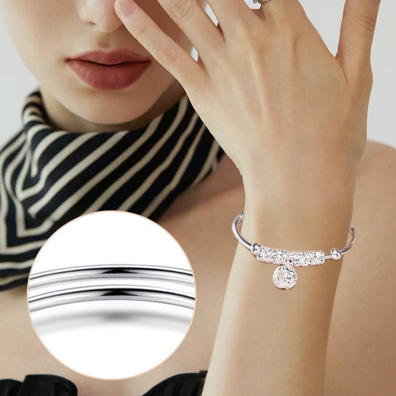 Pulsera de brazalete elegante y ajustable para mujer