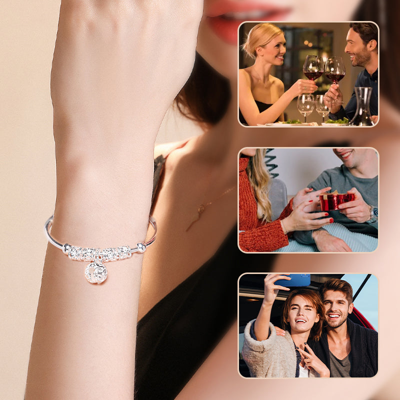 Pulsera de brazalete elegante y ajustable para mujer