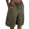 Pantaloncini cargo larghi da donna in stile rétro