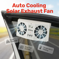Ventilator voor auto-uitlaat op zonne-energie¨C dubbele turboventilatie en temperatuurweergave