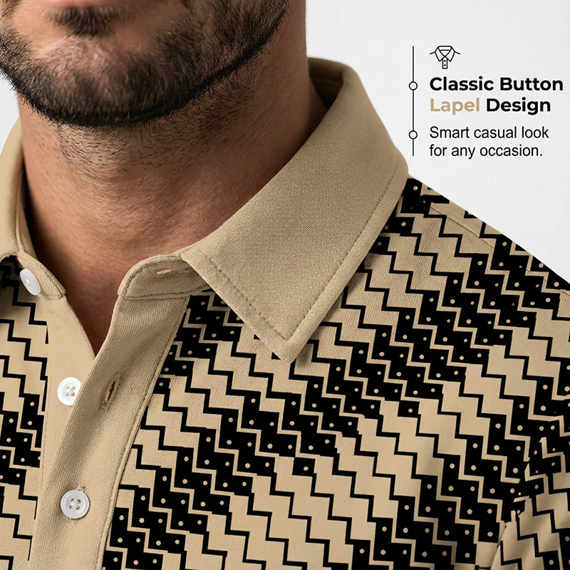 Camisas con cuello y estampado geométrico para hombre