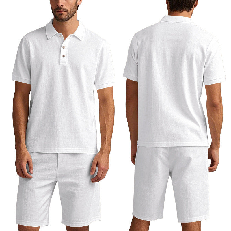 2-delige casual set voor heren met top en short