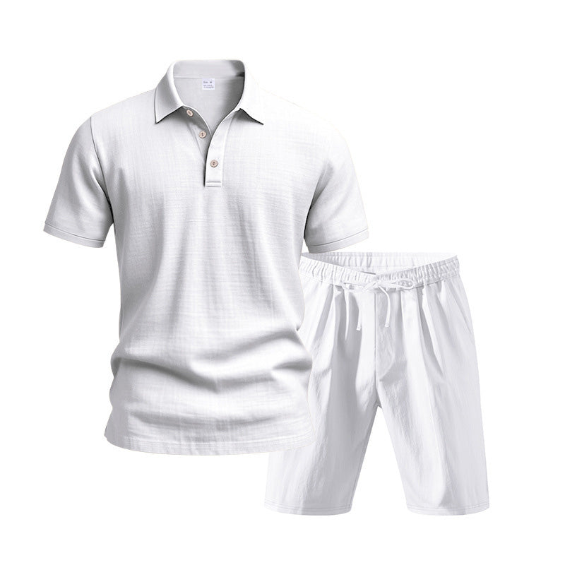 2-delige casual set voor heren met top en short