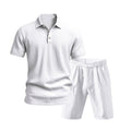 2-delige casual set voor heren met top en short