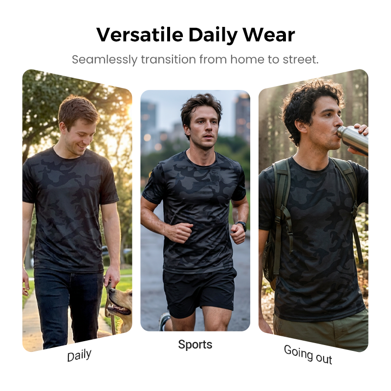 Men's Quick Dry Camouflage Sports T-Shirt