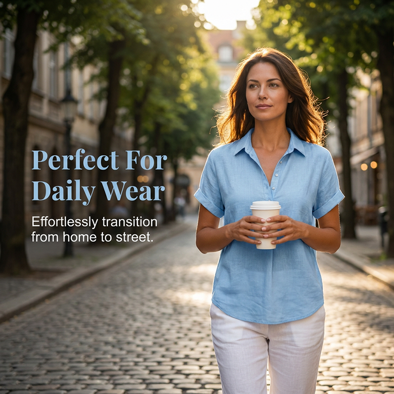 Chemise décontractée premium respirante