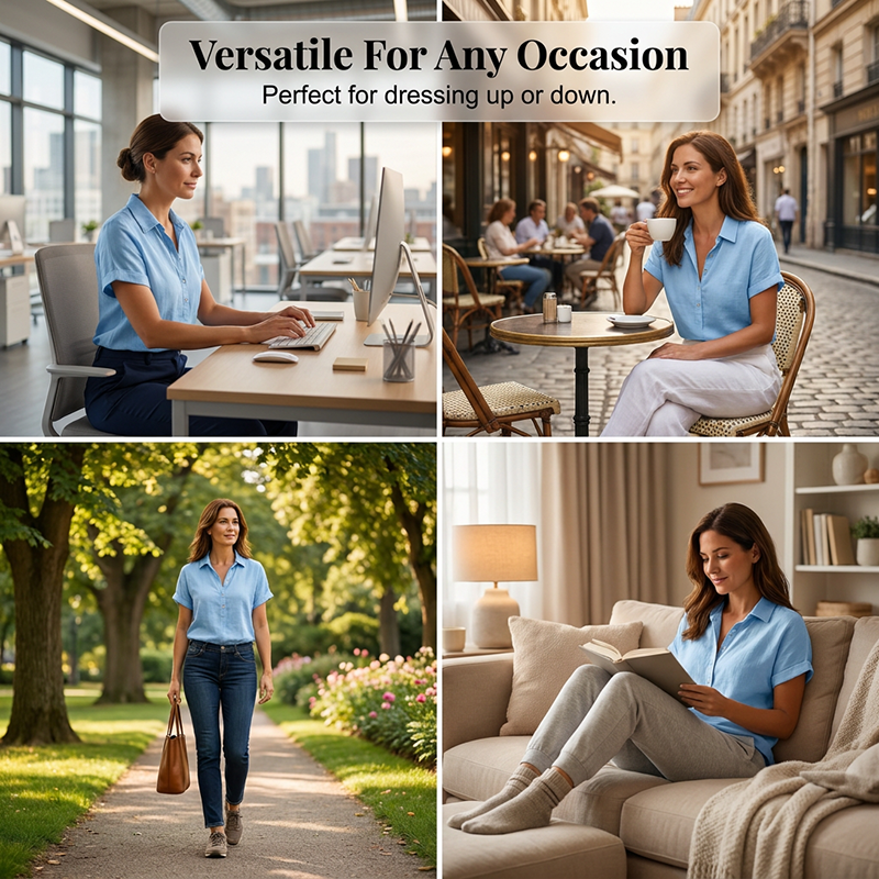 Chemise décontractée premium respirante