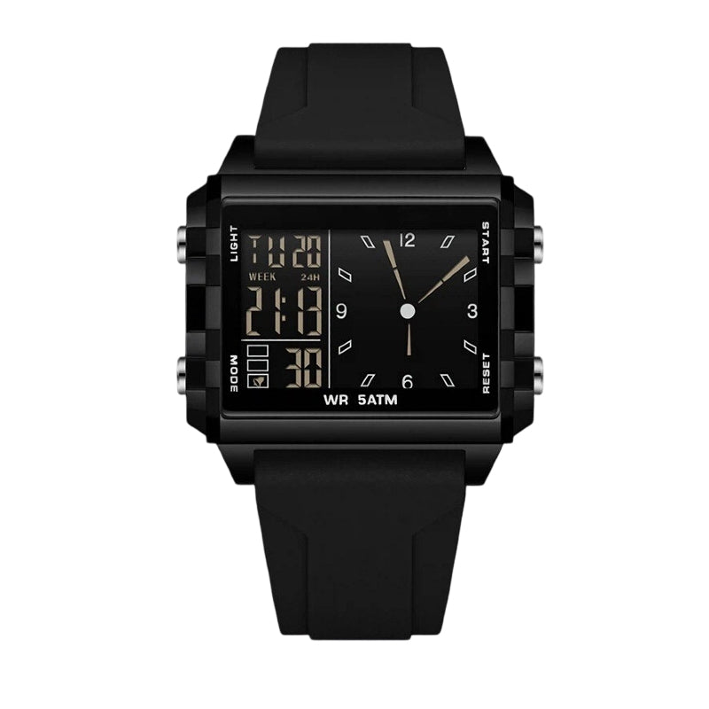 SpecialWaterproof Transparent Digital Watch ¨C 50M Rating, Luminous Display, Hybrid Time