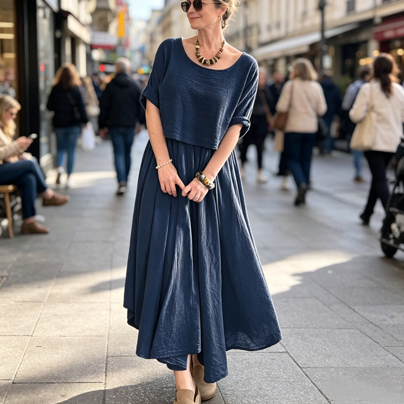 Nuovo completo estivo elegante a due pezzi con gonna