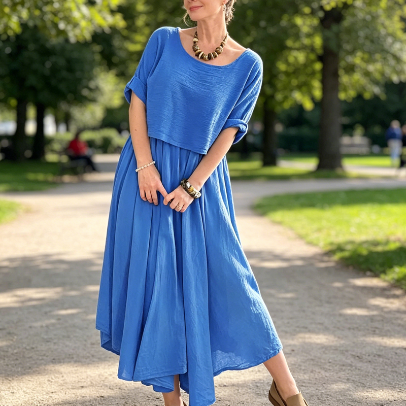 Nuovo completo estivo elegante a due pezzi con gonna
