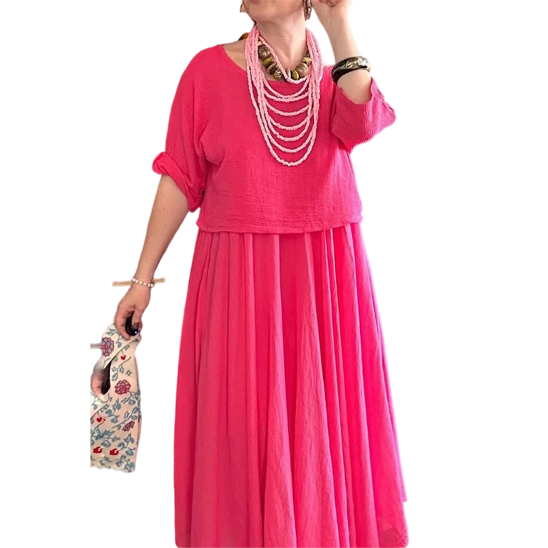 Nuovo completo estivo elegante a due pezzi con gonna