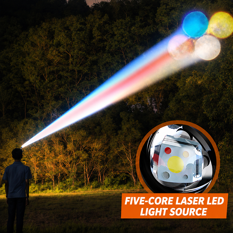 NOVEDAD Linterna frontal LED recargable de 5 colores ¨C Sensor de movimiento y modos de pesca/UV