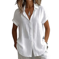 Camisa informal de manga corta para mujer, ideal para el verano
