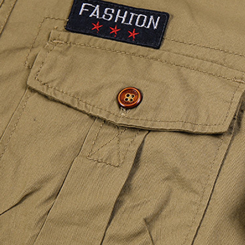 Camisa informal de manga corta y corte clásico para hombre