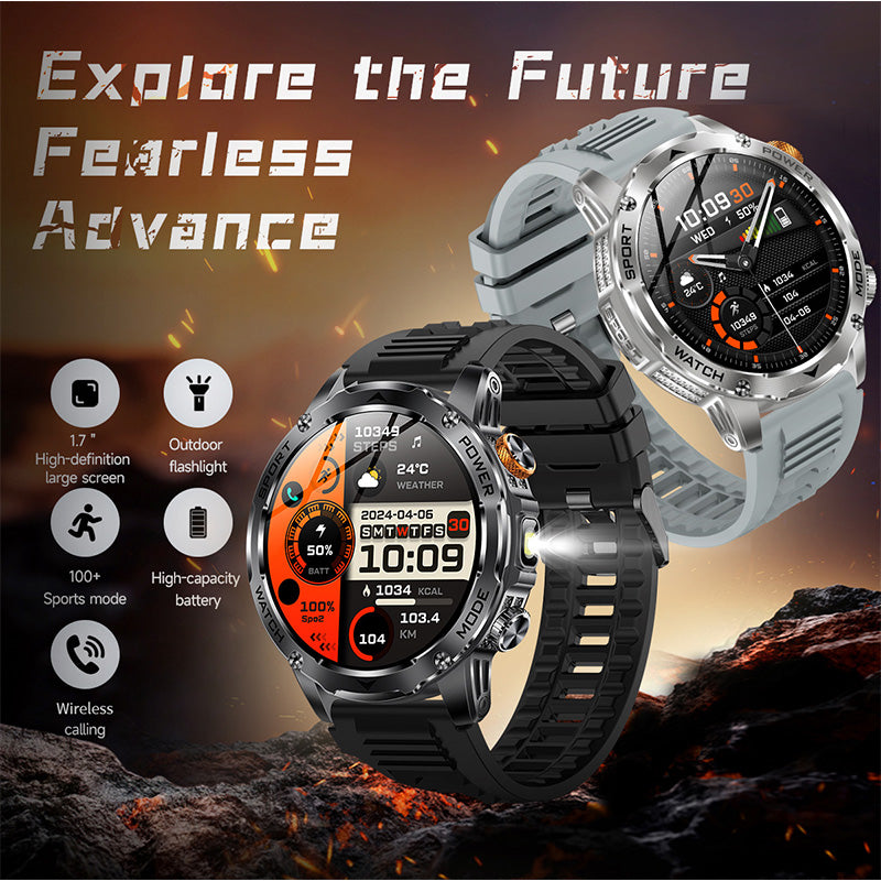 Montre de sport intelligente Bluetooth avec batterie de 1000mAh