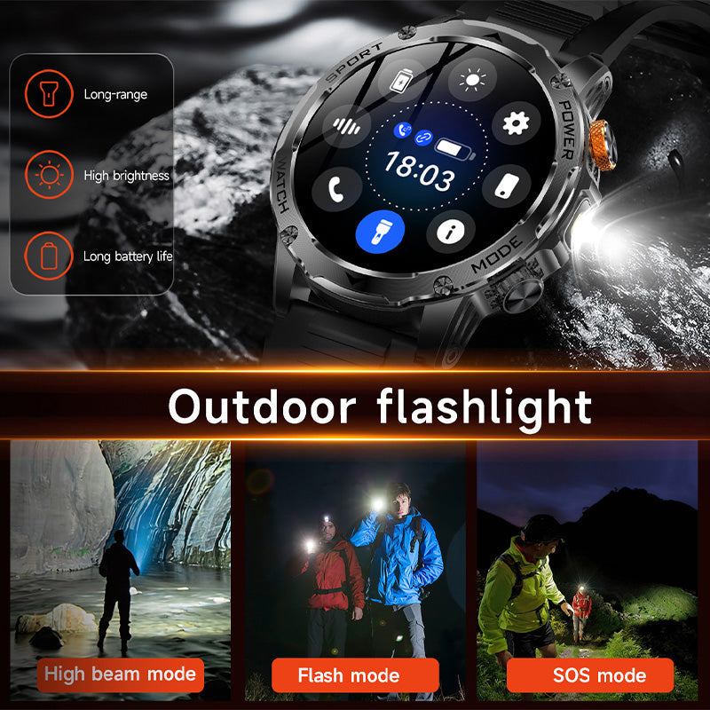 Montre de sport intelligente Bluetooth avec batterie de 1000mAh