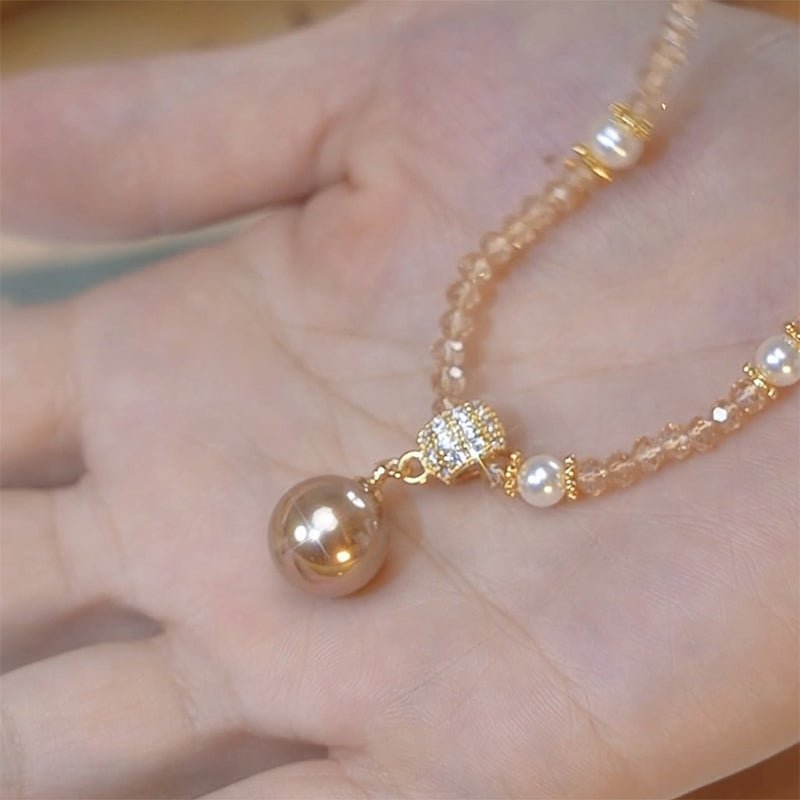 GratisCadena elegante de perlas sintéticas para mujer