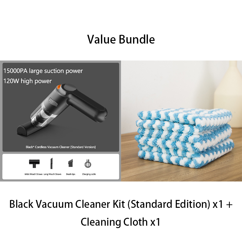 Cordless Car Vacuum ¨C 10000Pa Suction & 4000mAh Battery