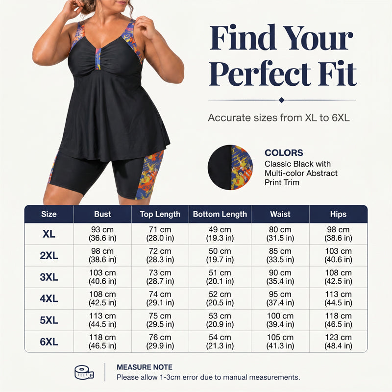 Women's Flowy Tankini Top and Shorts Bathing Suit ¨C Tummy Control, Boy Shorts, Supportive