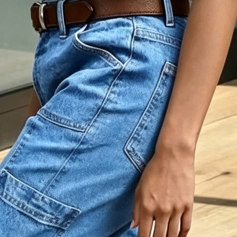 Casual cropped stretchjeans voor dames