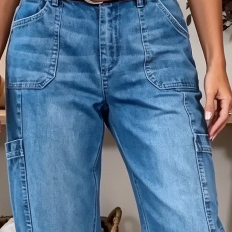 Casual cropped stretchjeans voor dames