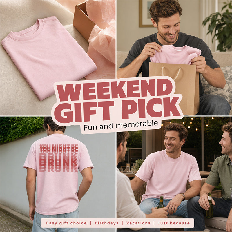 Shirt voor heren met korte mouwen, ronde hals en grafische print