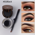 Eyeliner et gel pour sourcils 2-en-1 waterproof et résistant aux bavures pour un look impeccable en quelques secondes.